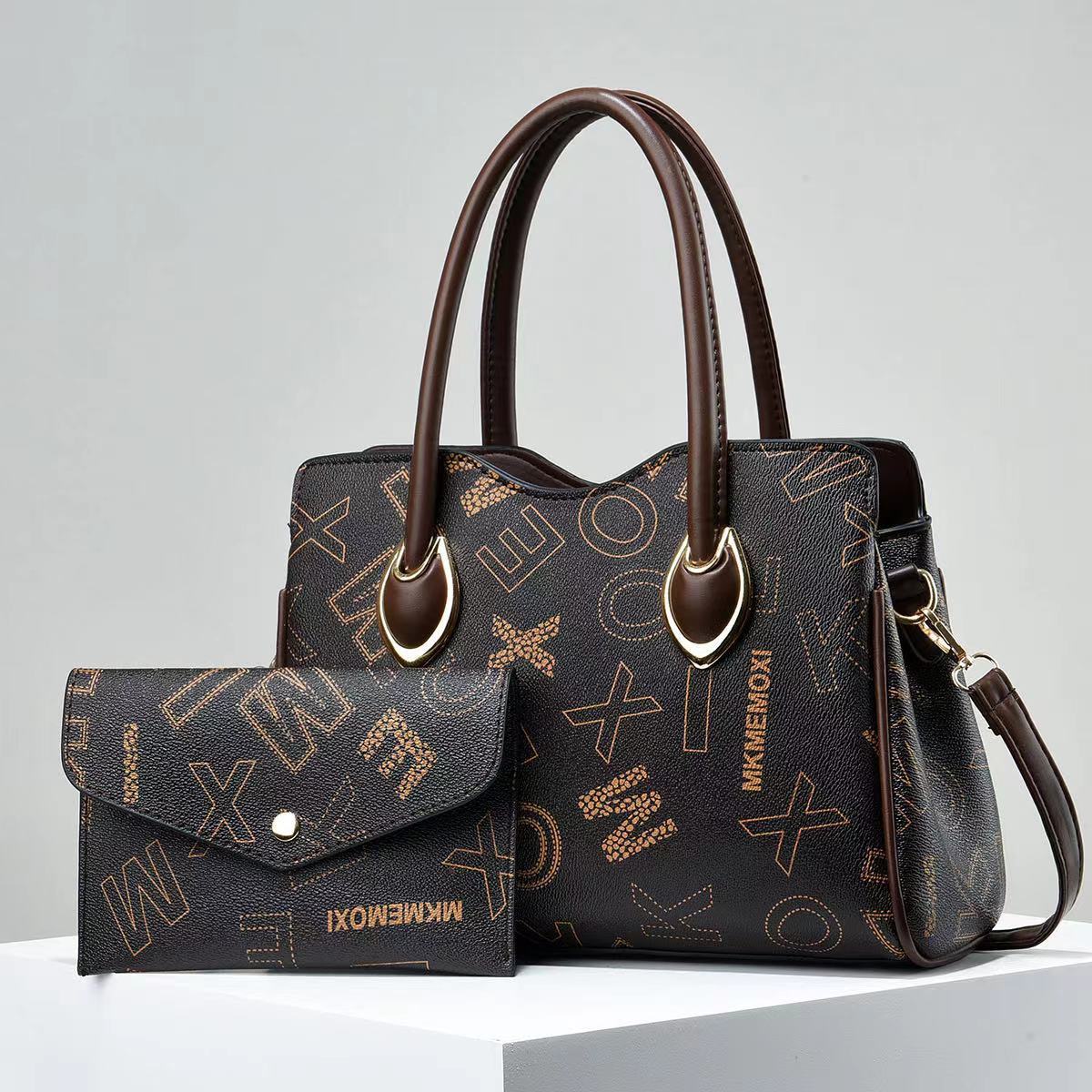 Elegant Letter Large Capacity Shoulder Crossbody Portable Tote Bag Store Hive UNIjuntos