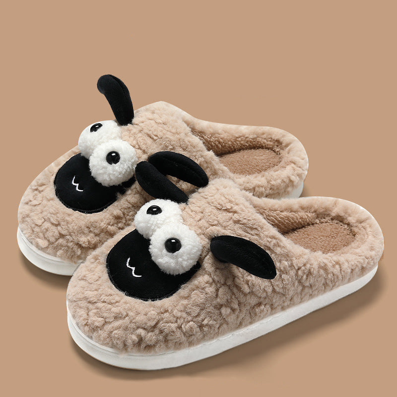 Slip-on Slippers Simple Lamb Thermal Cotton Slippers Store Hive UNIjuntos
