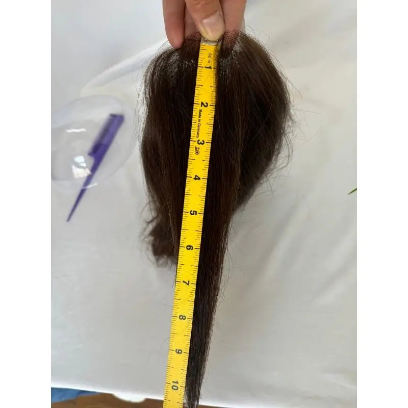 Nchancelier-Perruques en dentelle avec PU pour hommes, toupet 100% cheveux humains indiens, taille de base 8x6 pouces, cheveux noirs naturels Hive JFA & TA Store