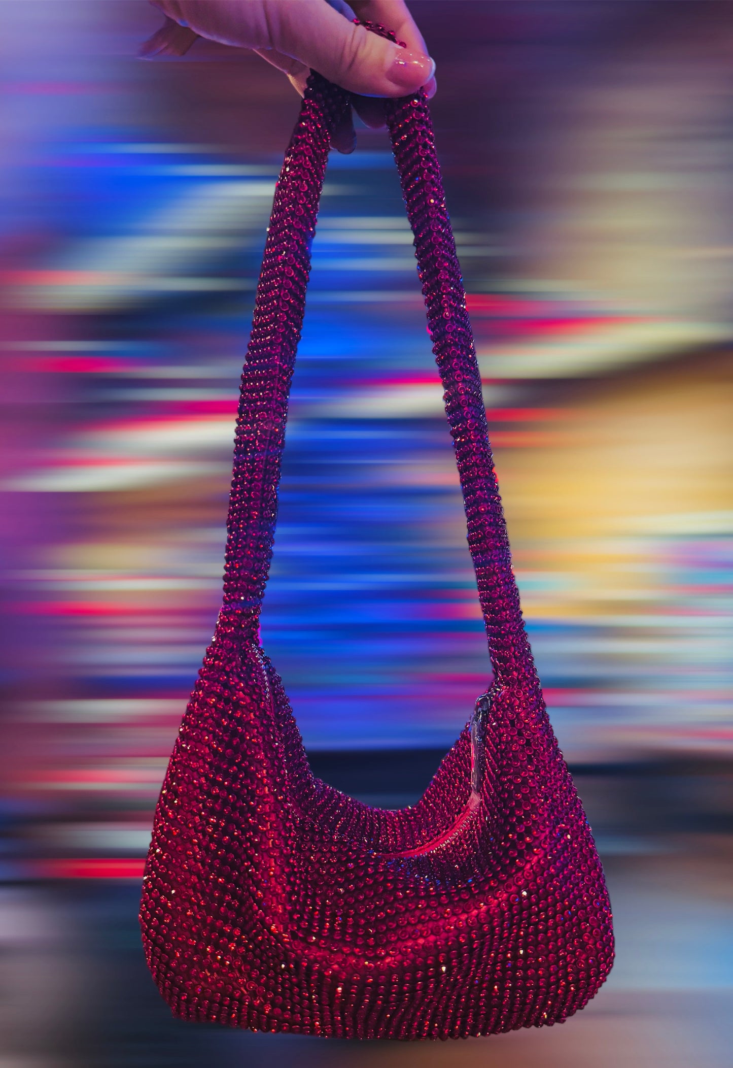 Rhinestone Mini Shoulder Bag-1