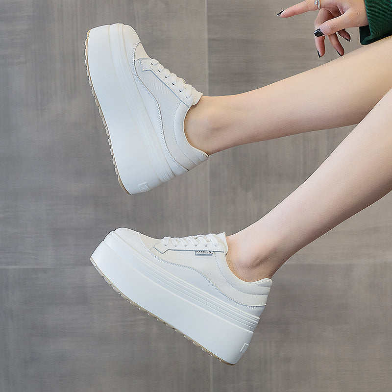 All-match Fashion Thick Bottom 8cm Trendy Ins Simple Shoes Women