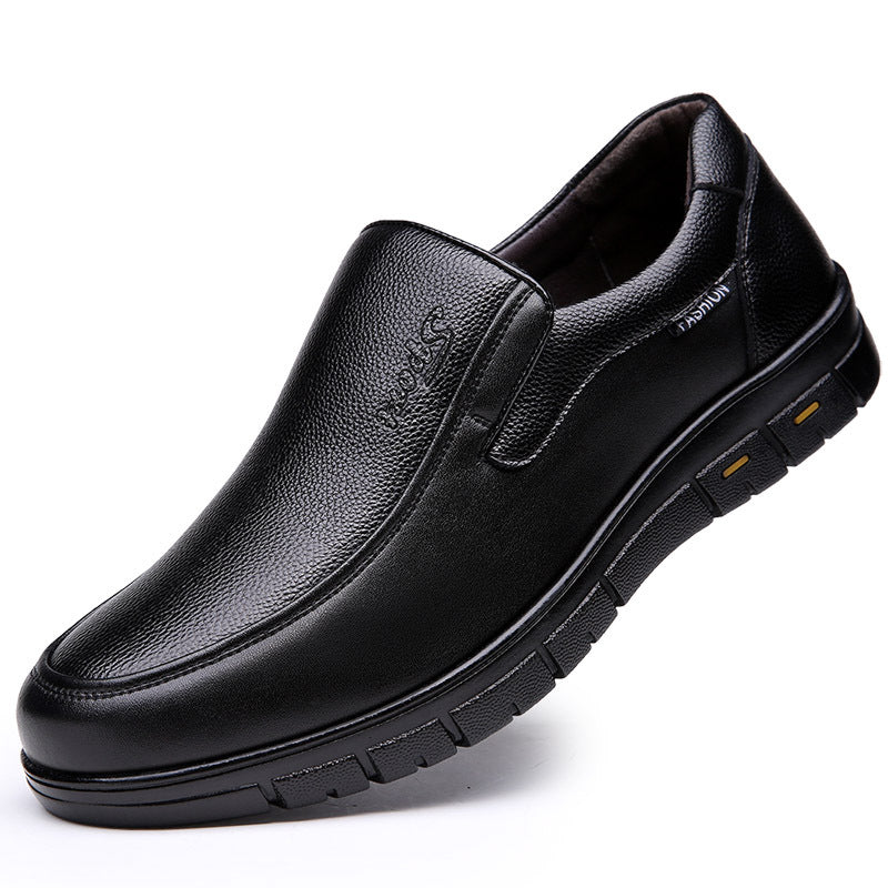 Leather Shoes Men's Autumn And Winter Business Leisure
