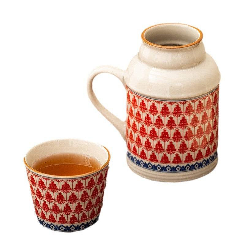 Small Insulation Pot Hotel With Cover Mug Set