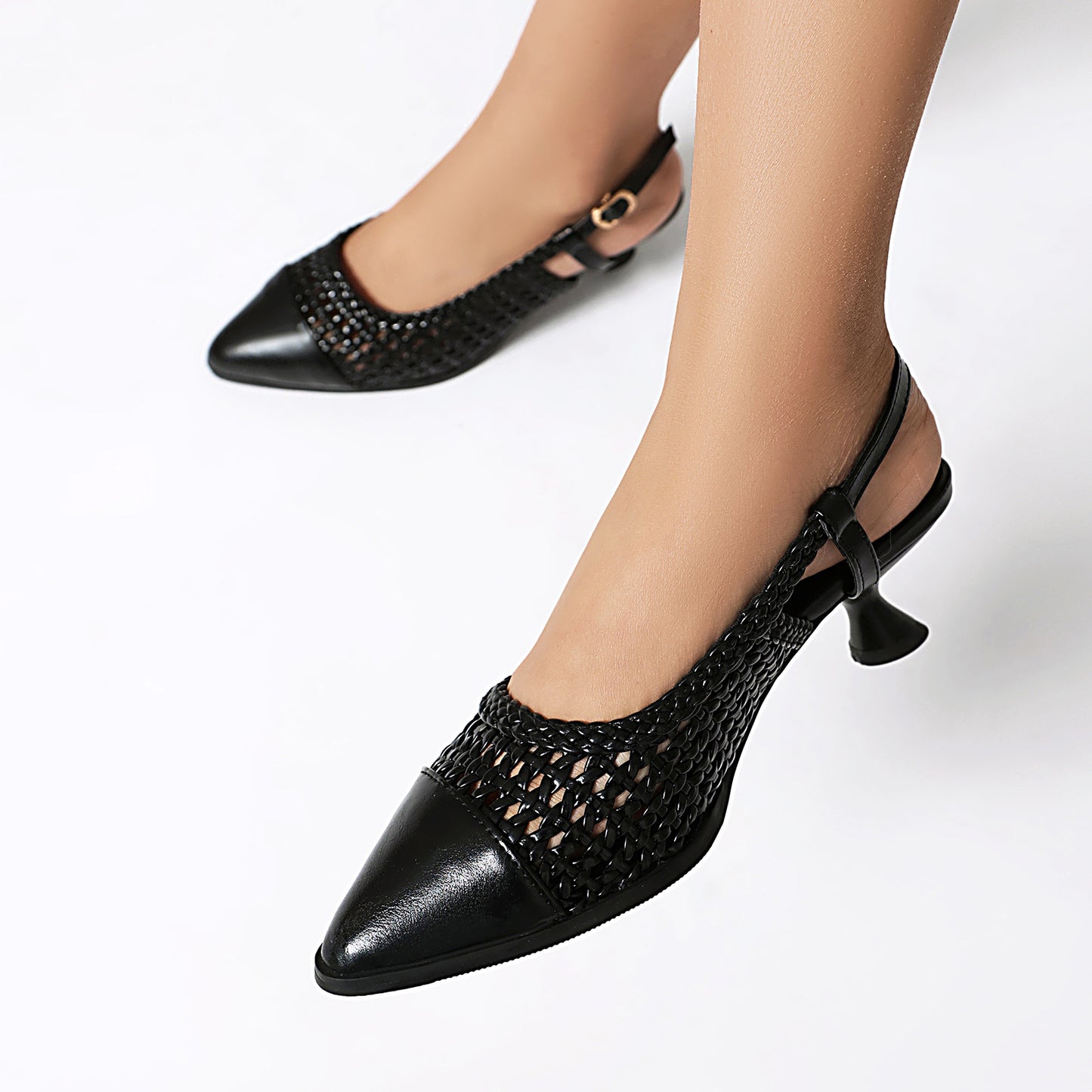 Summer New Cat Heel Hollow Professional Women's Shoe