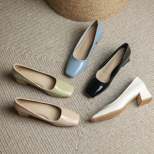 Lady Chunky Talons hauts Orteil Carré Doux Mary Jane Talons Hauts Store Hive UNIjuntos