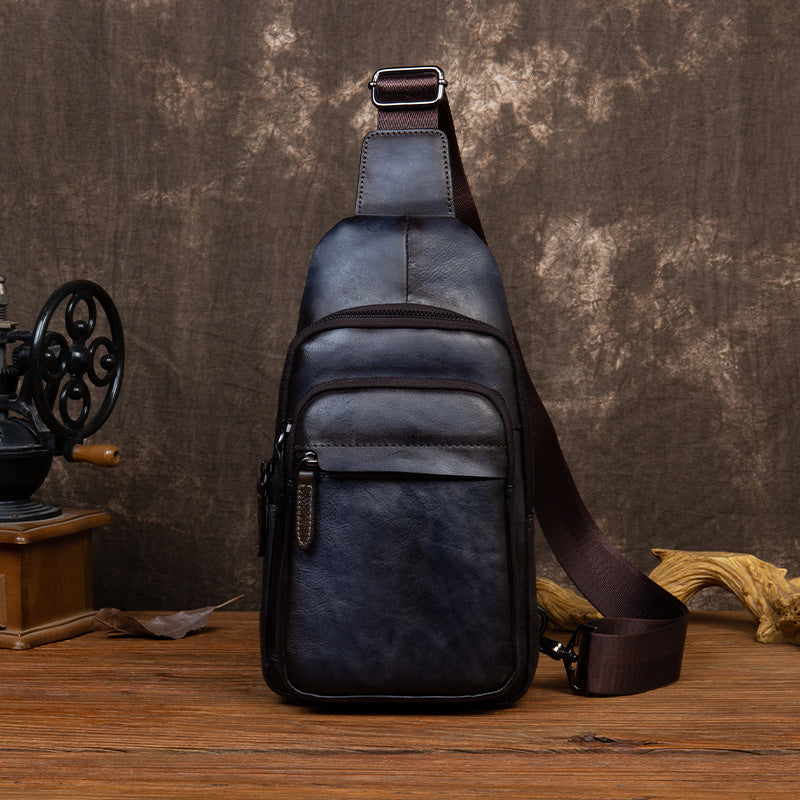 Sac messager rétro en cuir de vachette pour homme JFA UNIjuntos Entreprise