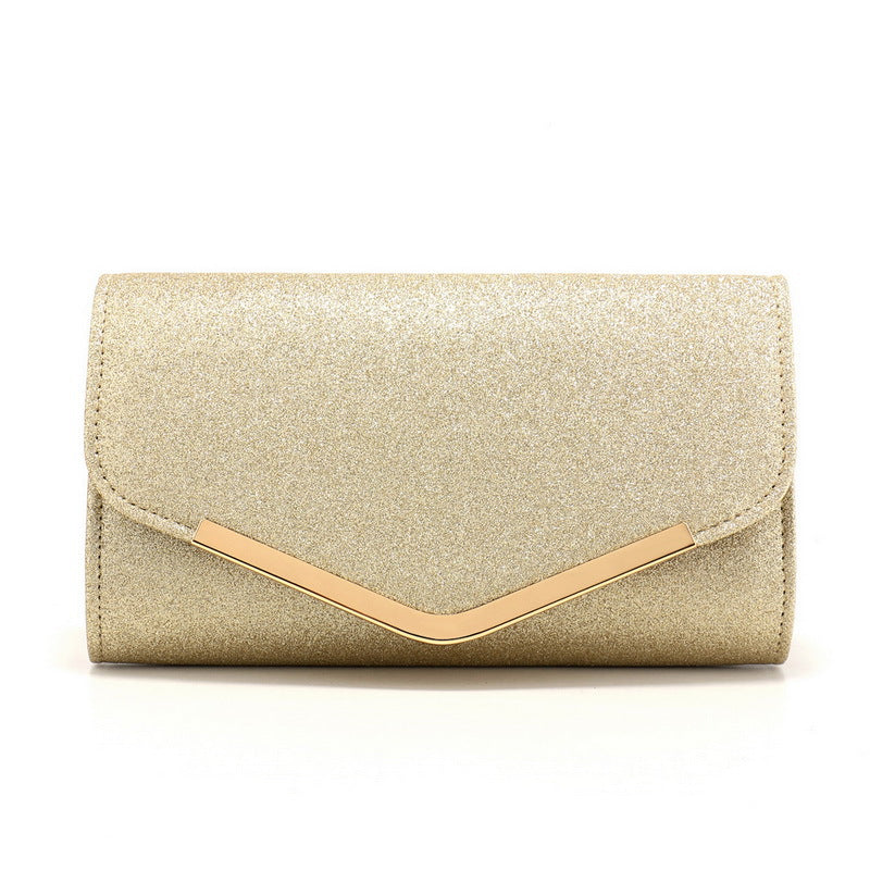 Frosted Sequins Light Luxury Dinner Bag High-grade Metal Decoration