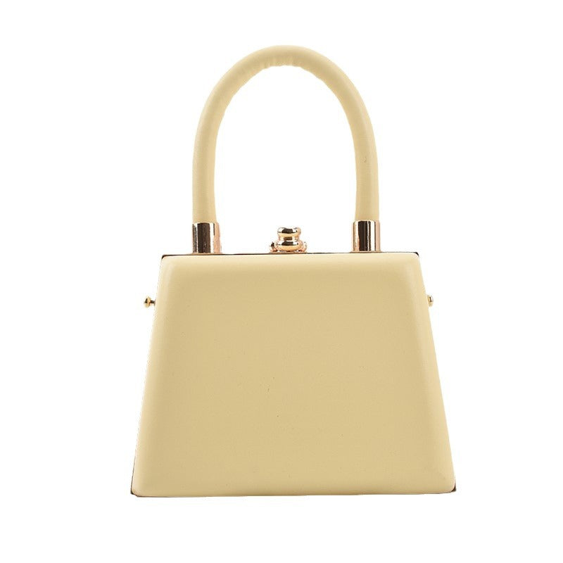 Contrast Color Artistic Ethnic Style Portable Clip Bag