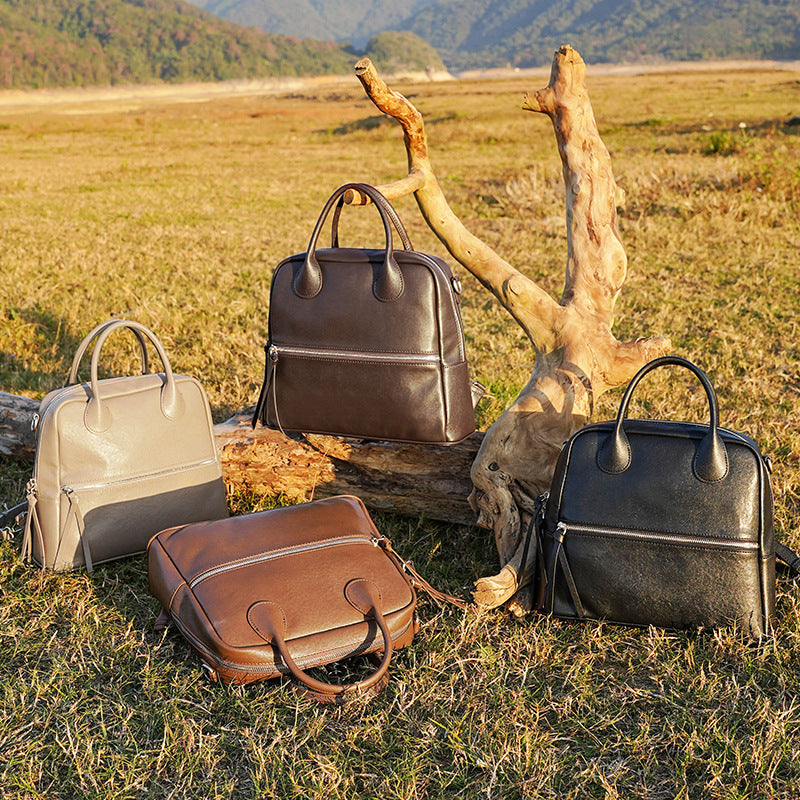 Light Luxury Leather Women's Bag Large-capacity Backpack Shoulder Bag