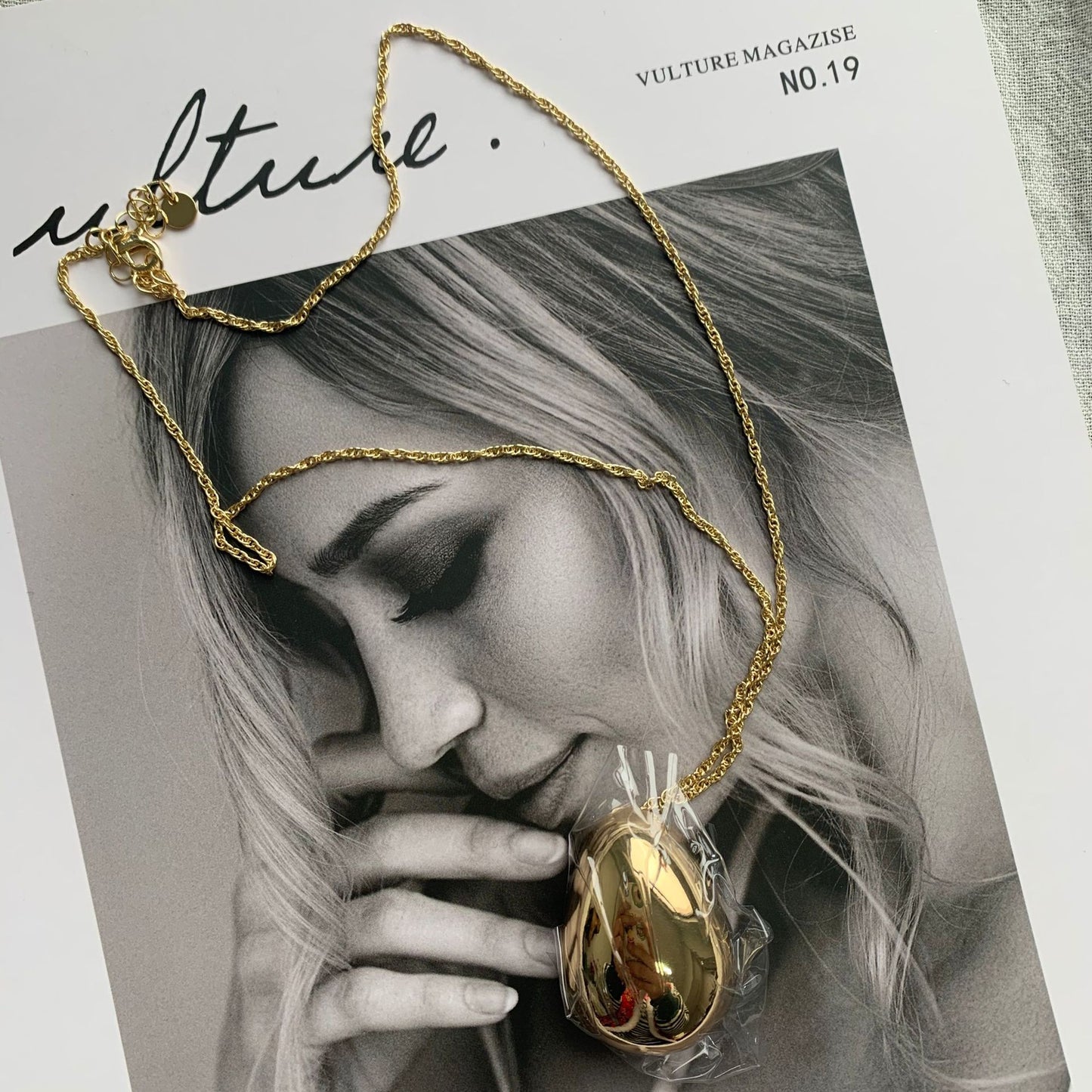 Water Drop Pendant Necklace Sweater Chain