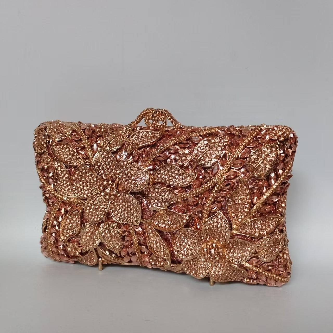 Flower Diamond Banquet Rhinestone Clutch Bridal Wedding Bag