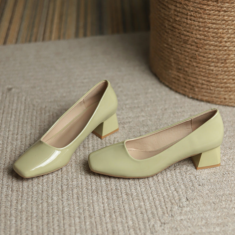 Lady Chunky Talons hauts Orteil Carré Doux Mary Jane Talons Hauts Store Hive UNIjuntos