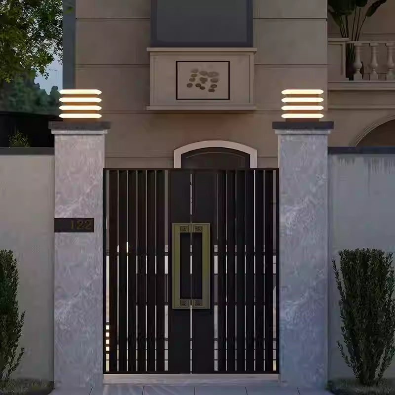 Solar Pillar Lamp Outdoor Waterproof Wall Lamp