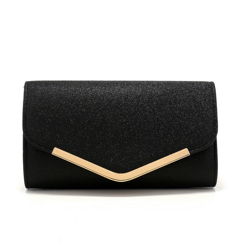 Frosted Sequins Light Luxury Dinner Bag High-grade Metal Decoration