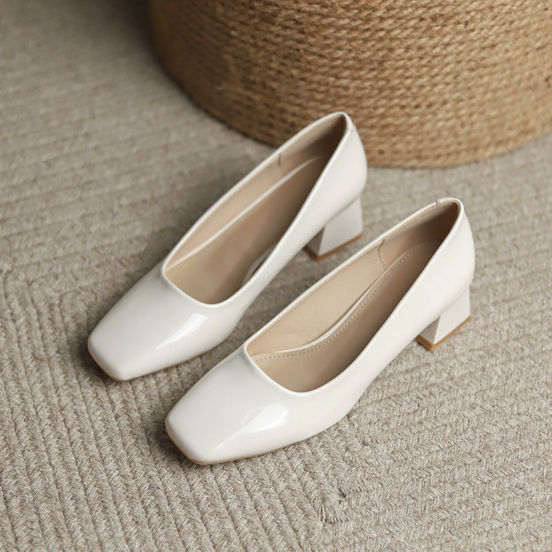 Lady Chunky Talons hauts Orteil Carré Doux Mary Jane Talons Hauts Store Hive UNIjuntos