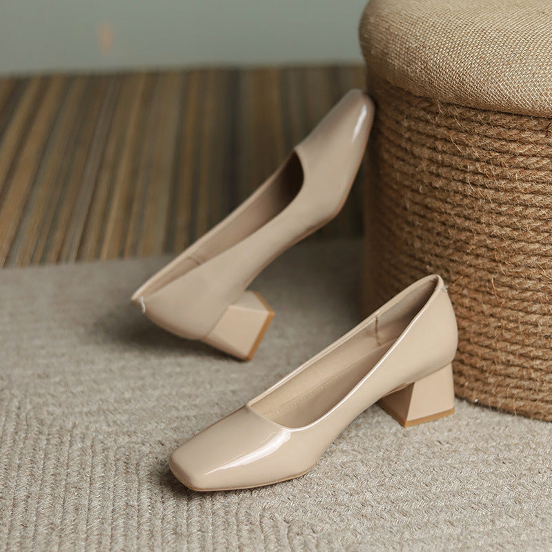 Lady Chunky Talons hauts Orteil Carré Doux Mary Jane Talons Hauts Store Hive UNIjuntos