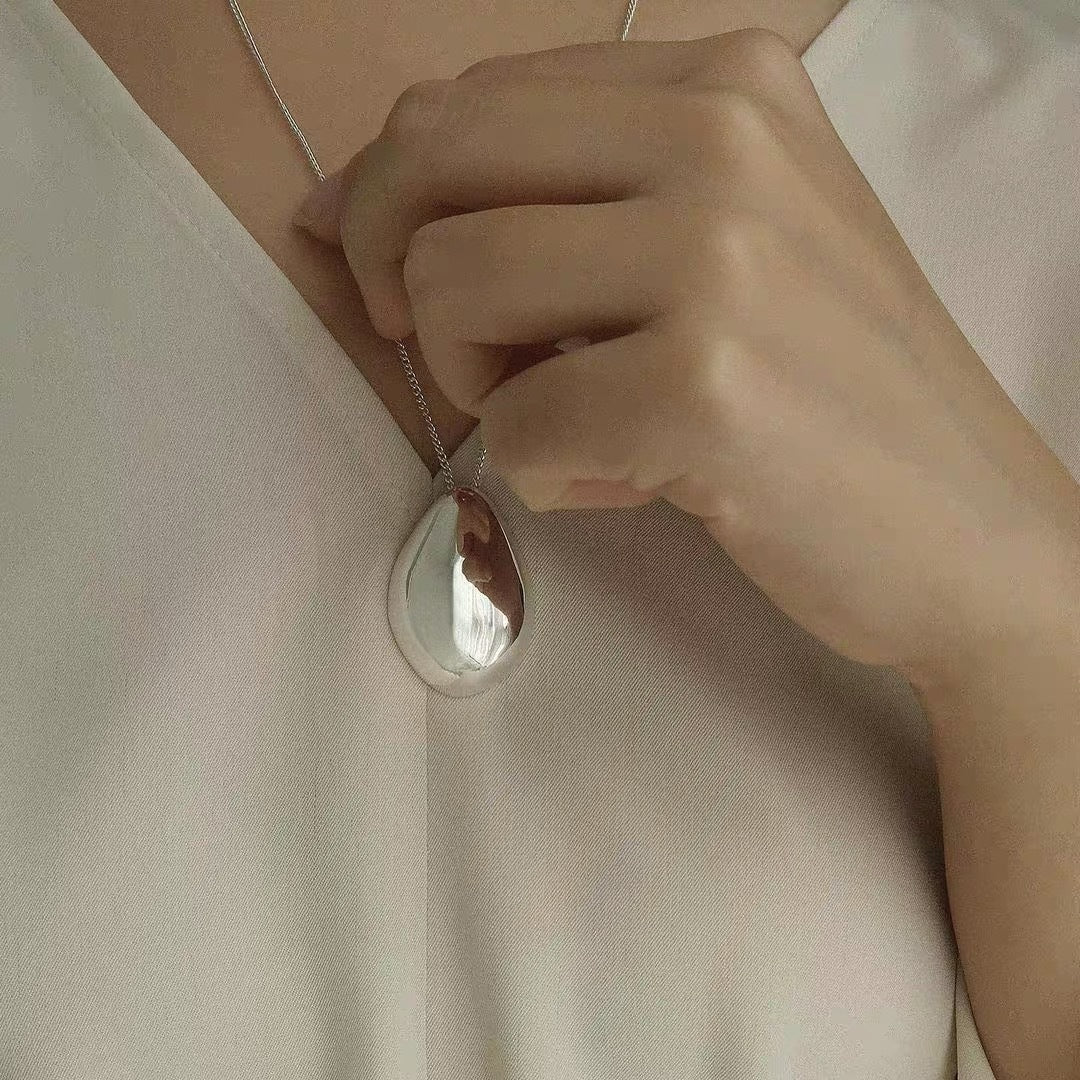 Water Drop Pendant Necklace Sweater Chain