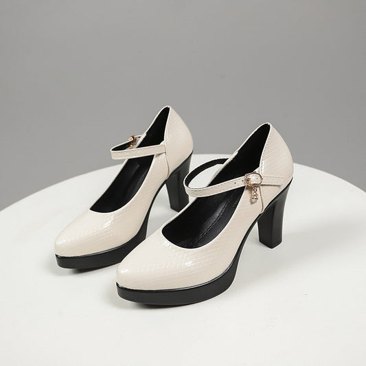 Low-cut Chunky Heel Fashion Autumn Women's Shoes