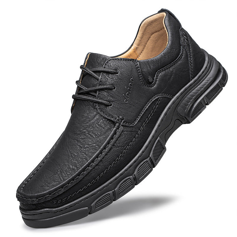 Men's Handmade Shoes Stitching Plus Size Casual Leather Shoes Store Hive UNIjuntos