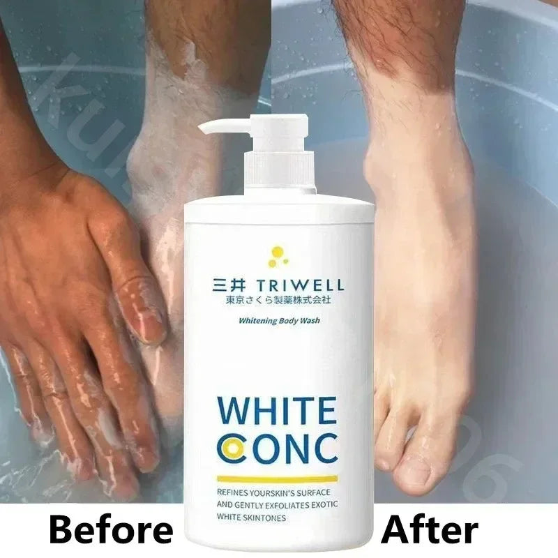 Gel douche nettoyant en profondeur pour le corps, blanchiment, remodelage, fréquence D343, contrôle de l'huile de peau, même le teint de la peau pour éclaircir la pigmentation, 550ml Hive JFA & TA Store