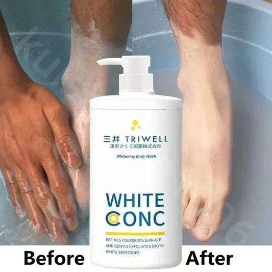 Gel douche nettoyant en profondeur pour le corps, blanchiment, remodelage, fréquence D343, contrôle de l'huile de peau, même le teint de la peau pour éclaircir la pigmentation, 550ml Hive JFA & TA Store