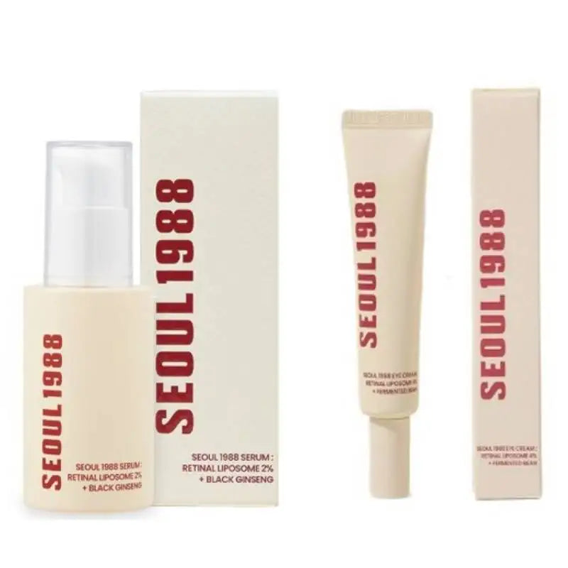 Korean 1988 Retinol Face Care Serum,Black Ginseng Niacinamide Vitamin C Moisturizing Firming Ampoule,Anti Aging Wrinkle Skincare Hive JFA & TA Store