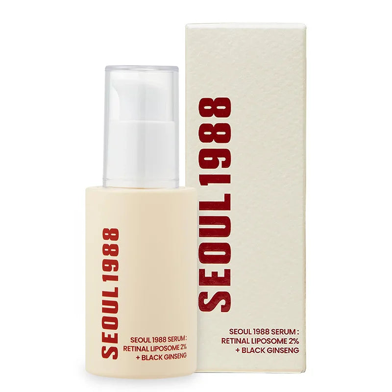Korean 1988 Retinol Face Care Serum,Black Ginseng Niacinamide Vitamin C Moisturizing Firming Ampoule,Anti Aging Wrinkle Skincare Hive JFA & TA Store