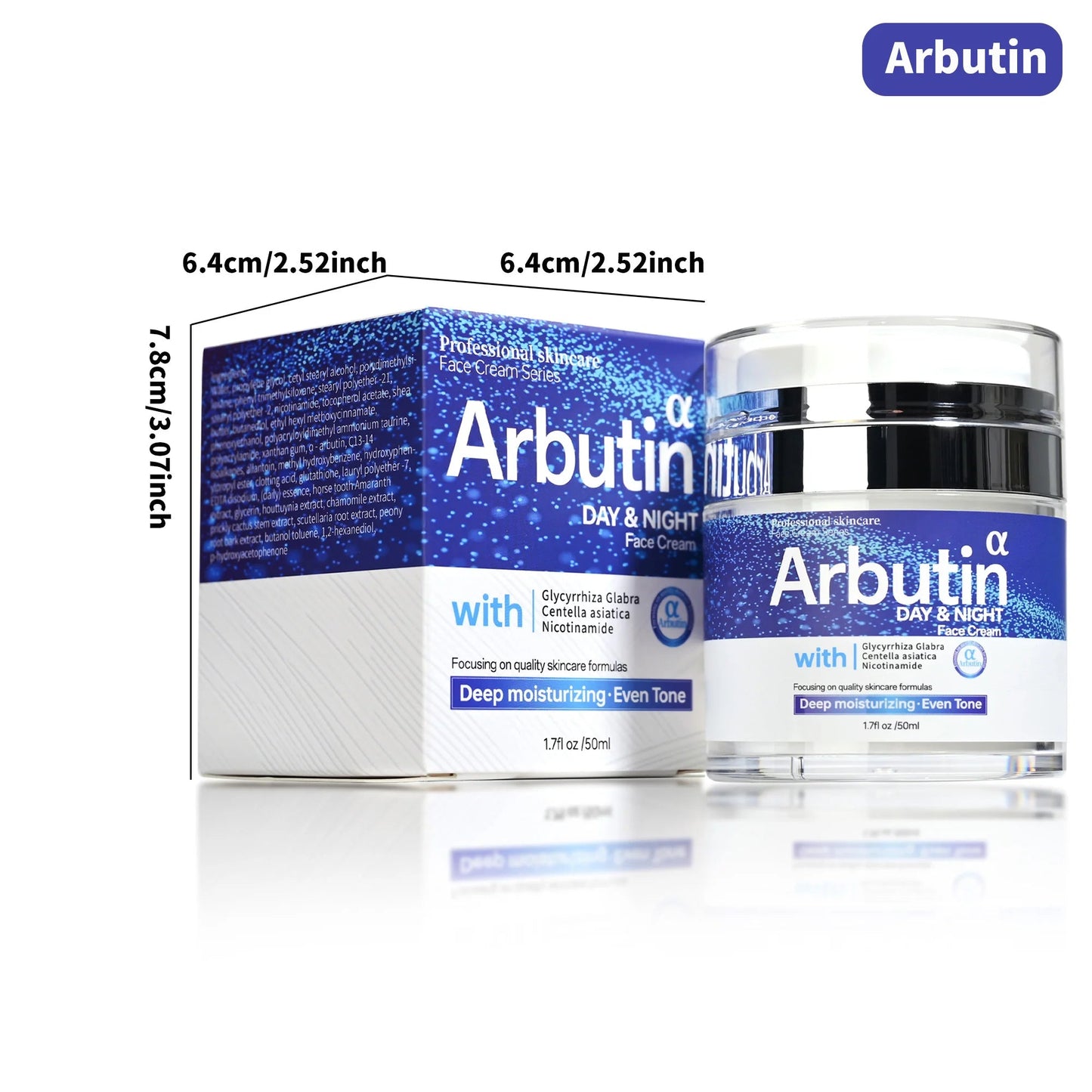 Crème blanchissante pour le visage à l'arbutine, Nicotinamide, réglisse glabre, Essence végétale, nourrit, hydrate et éclaircit la peau Hive JFA & TA Store