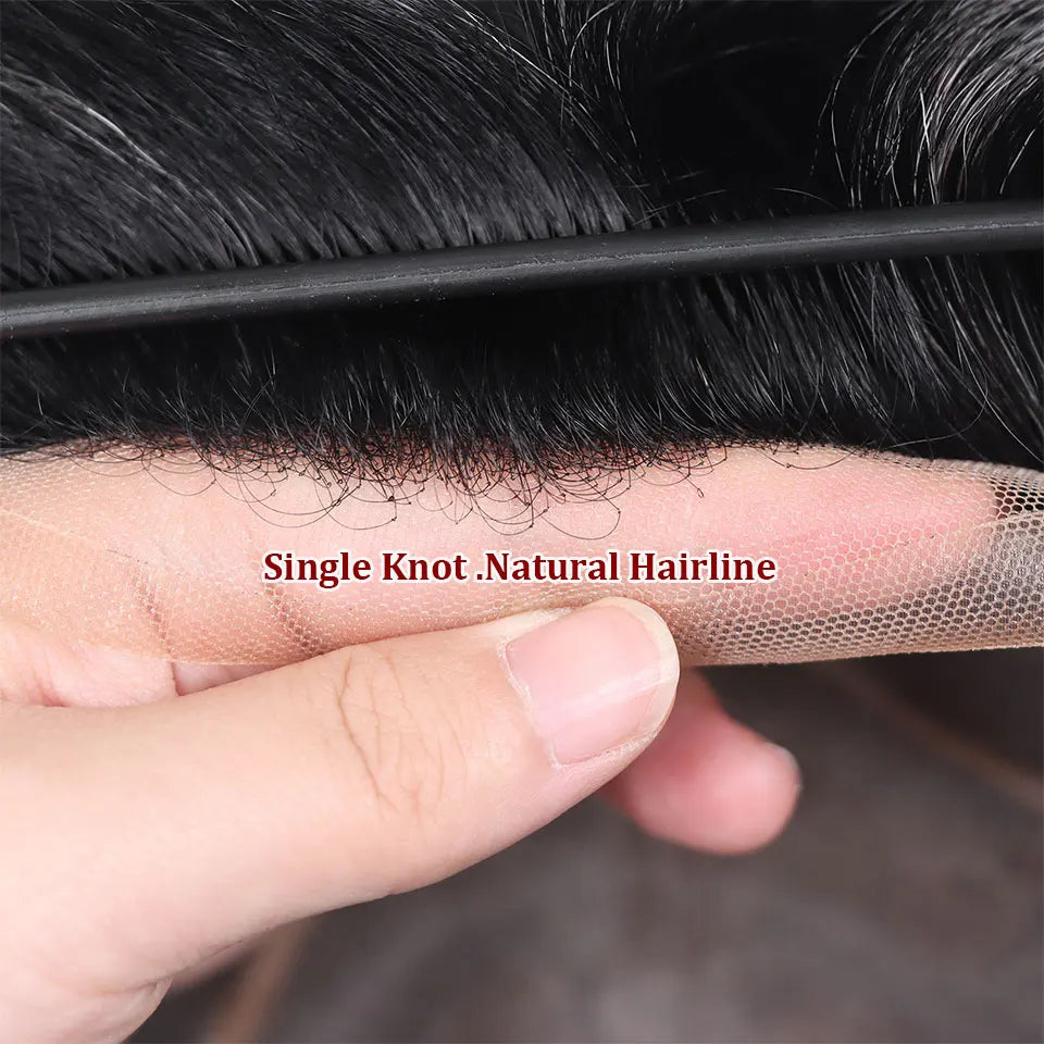 8x10 "gris mettre en évidence toupet pour hommes cheveux humains dentelle PU Mono Invisible morceau de cheveux dentelle avant mâle perruque hommes prothèse capillaire Hive JFA & TA Store