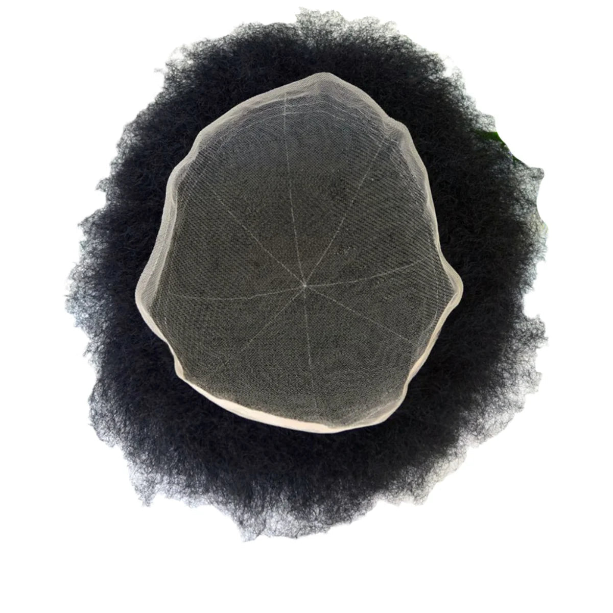 10x8 pouces pleine dentelle française Afro bouclés Topee pour hommes prothèse de cheveux humains 6mm vague noir africain hommes perruque système de remplacement Hive JFA & TA Store