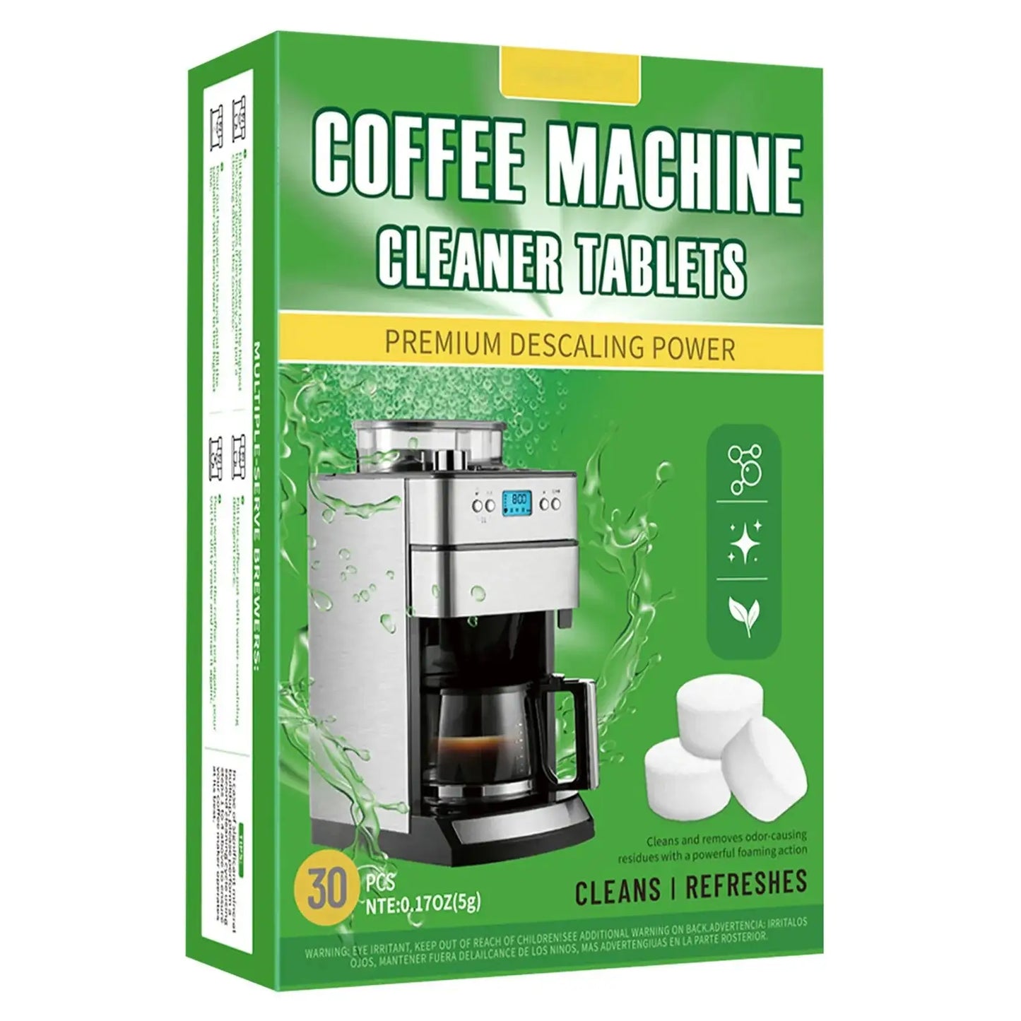 30 Coffee Machine Cleaning Tablets, Descaling Agent for Stains-5
