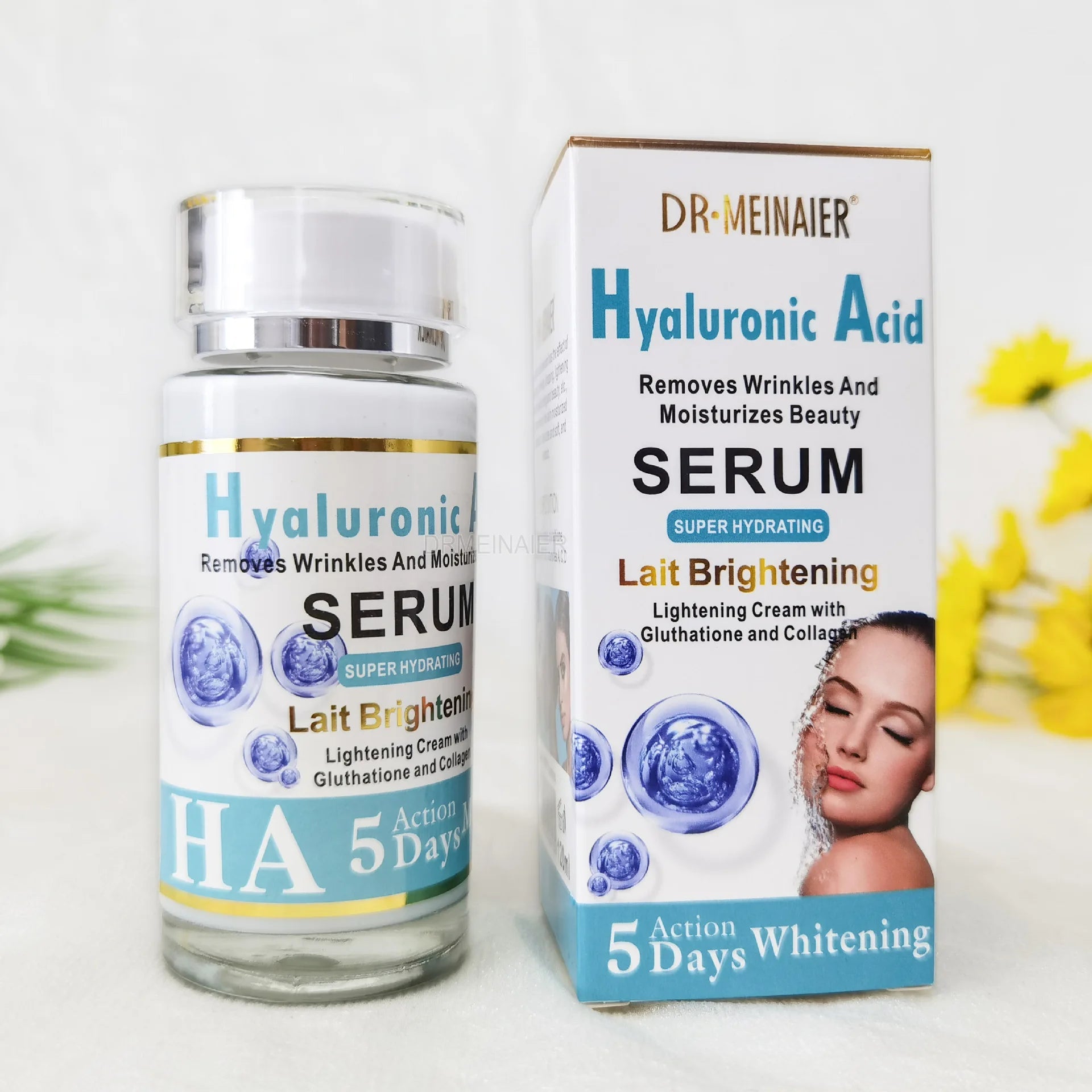 Sérum réparateur pour le visage à l'acide hyaluronique et à l'arbutine, solution de collagène, hydratant, raffermissant, soin de la peau, 120ml Hive JFA & TA Store