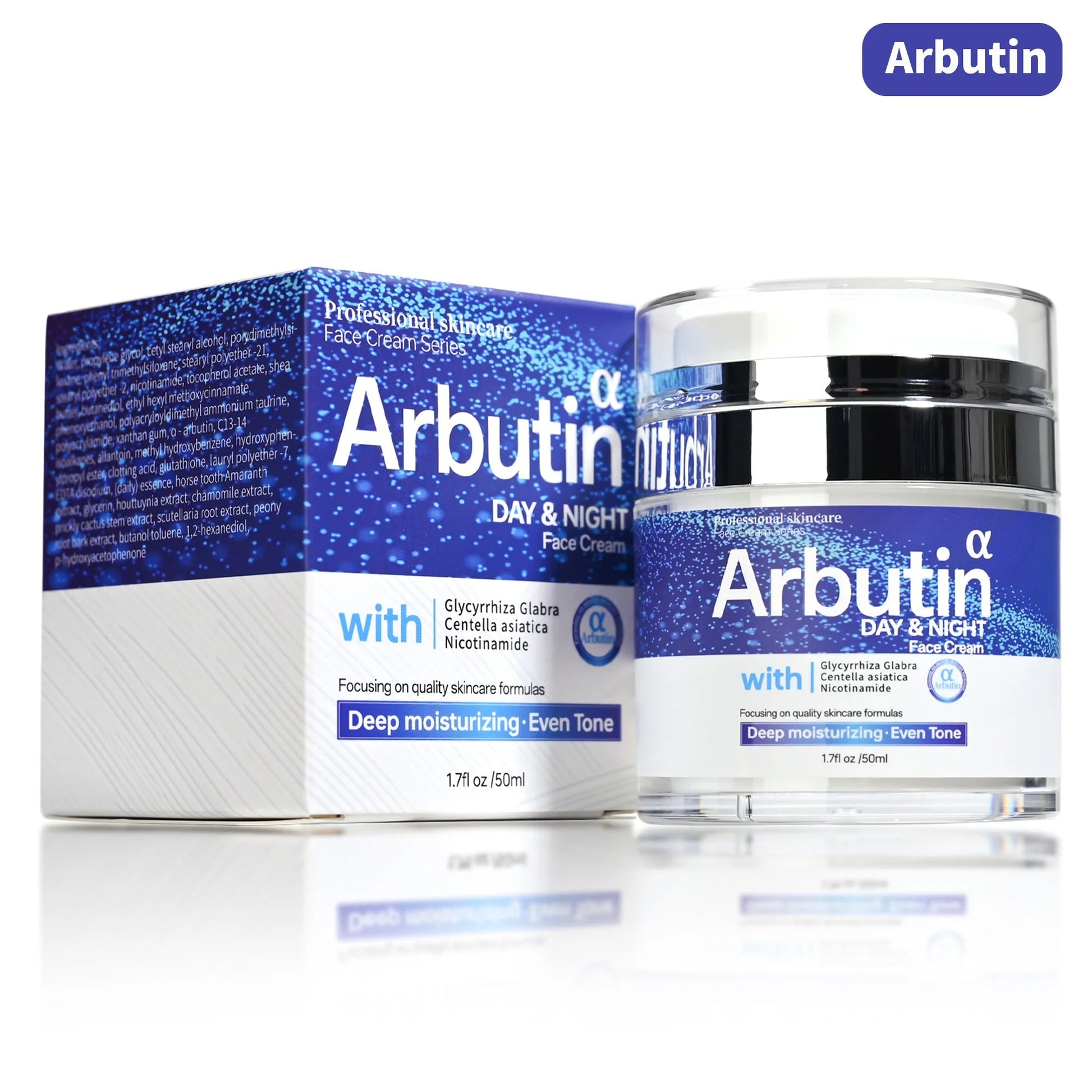 Crème blanchissante pour le visage à l'arbutine, Nicotinamide, réglisse glabre, Essence végétale, nourrit, hydrate et éclaircit la peau Hive JFA & TA Store