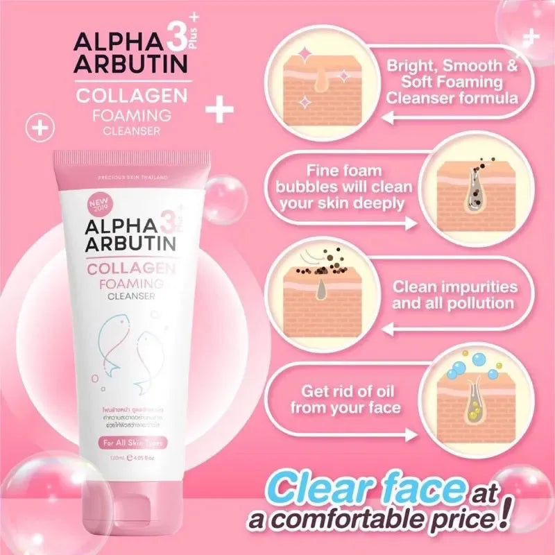 Thai Alpha Arbutin 3 Plus collagène blanc profond Lotion pour le corps sérum éclaircissant pour la peau éclaircir réduire les taches foncées mélanine cicatrices d'acné Hive JFA & TA Store