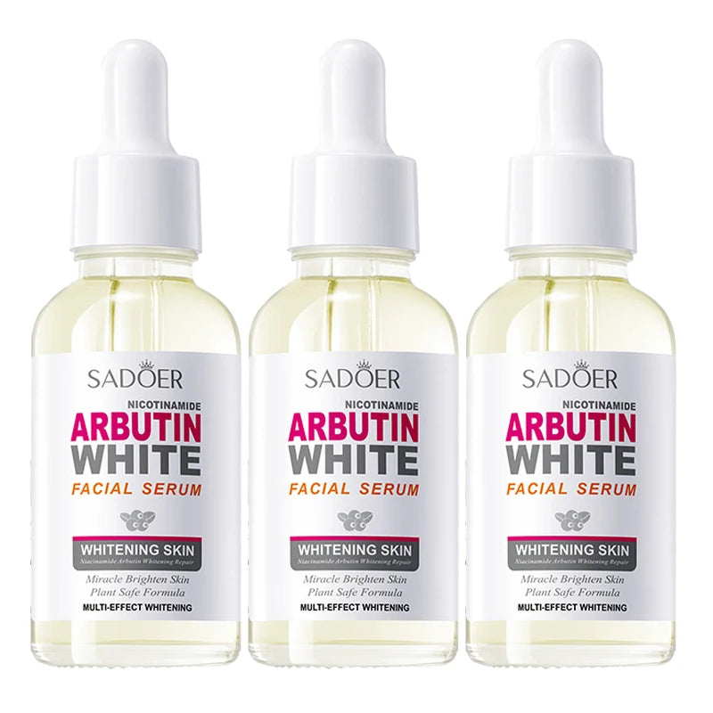 Sérum éclaircissant à l'arbutine pour le visage, hydratant, éclaircissant, raffermissant, essence qualifiée ale, soins de la peau, 3 pièces Hive JFA & TA Store