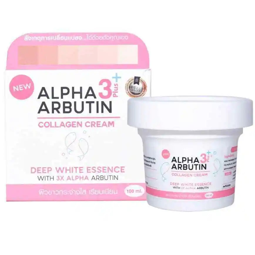 Thai Alpha Arbutin 3 Plus collagène blanc profond Lotion pour le corps sérum éclaircissant pour la peau éclaircir réduire les taches foncées mélanine cicatrices d'acné Hive JFA & TA Store