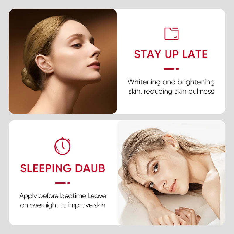 SADOER Niacinamide arbutine nuit gelée masque pour le visage hydratant apaisant rétrécissement des Pores masque Facial beauté soins de la peau Hive JFA & TA Store