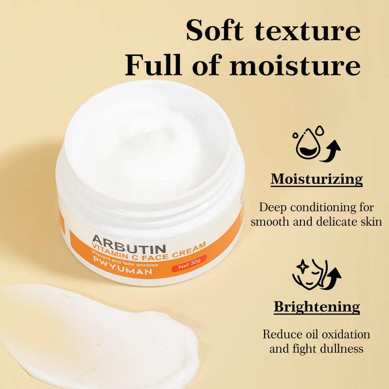 Crème blanchissante pour taches de rousseur à la vitamine C, élimine les taches foncées, mélasma, Niacinamide, éclaircit la mélanine, Anti-âge, éclaircit les produits de soins pour la peau Hive JFA & TA Store