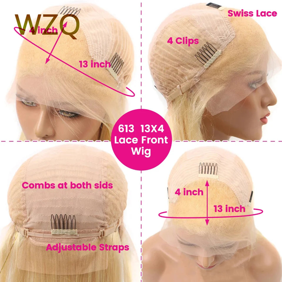 Perruque avant en dentelle de couleur rose vert menthe courte droite Bob perruques de cheveux humains 613 Blonde platine HD perruque frontale en dentelle transparente Hive JFA & TA Store