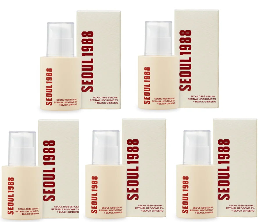 Korean 1988 Retinol Face Care Serum,Black Ginseng Niacinamide Vitamin C Moisturizing Firming Ampoule,Anti Aging Wrinkle Skincare Hive JFA & TA Store