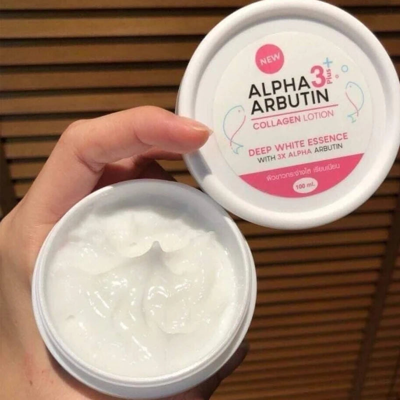 Thai Alpha Arbutin 3 Plus collagène blanc profond Lotion pour le corps sérum éclaircissant pour la peau éclaircir réduire les taches foncées mélanine cicatrices d'acné Hive JFA & TA Store