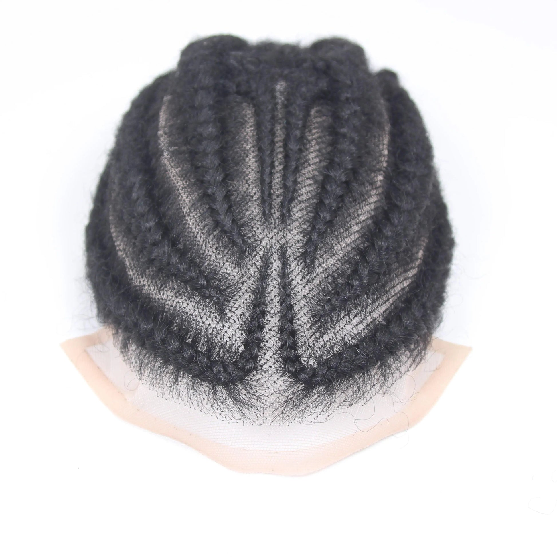 Perruque tressée en dentelle unisexe Q6, système de qualité médicale 100% cheveux humains, respirant sans colle pour hommes et femmes Hive JFA & TA Store