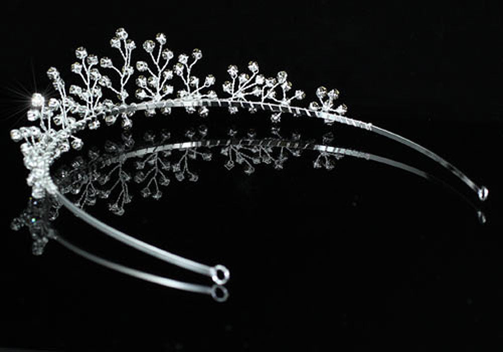 Bridal Wedding Stylish Handmade Crystal Tiara XT1401-3