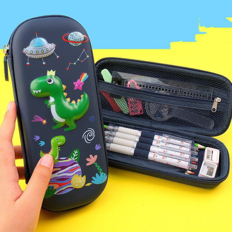 3D Cartoon Primary School Student Storage Pencil Bag