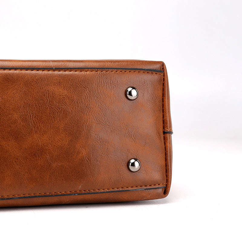 Women's Large-capacity Retro Tote Bag Simple Crossbody Bag Store Hive UNIjuntos