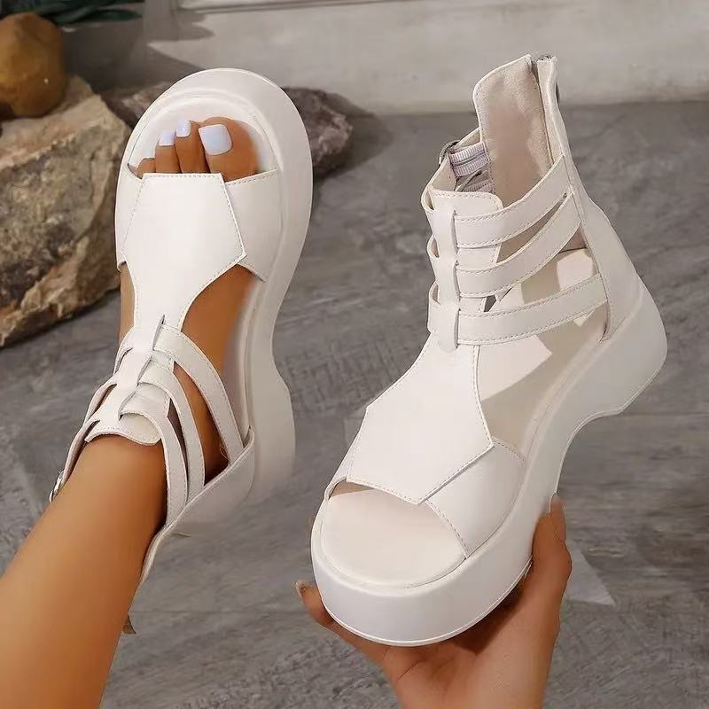 Roman Sandals Sandals Spring And Summer Flat Heel Muffin Women