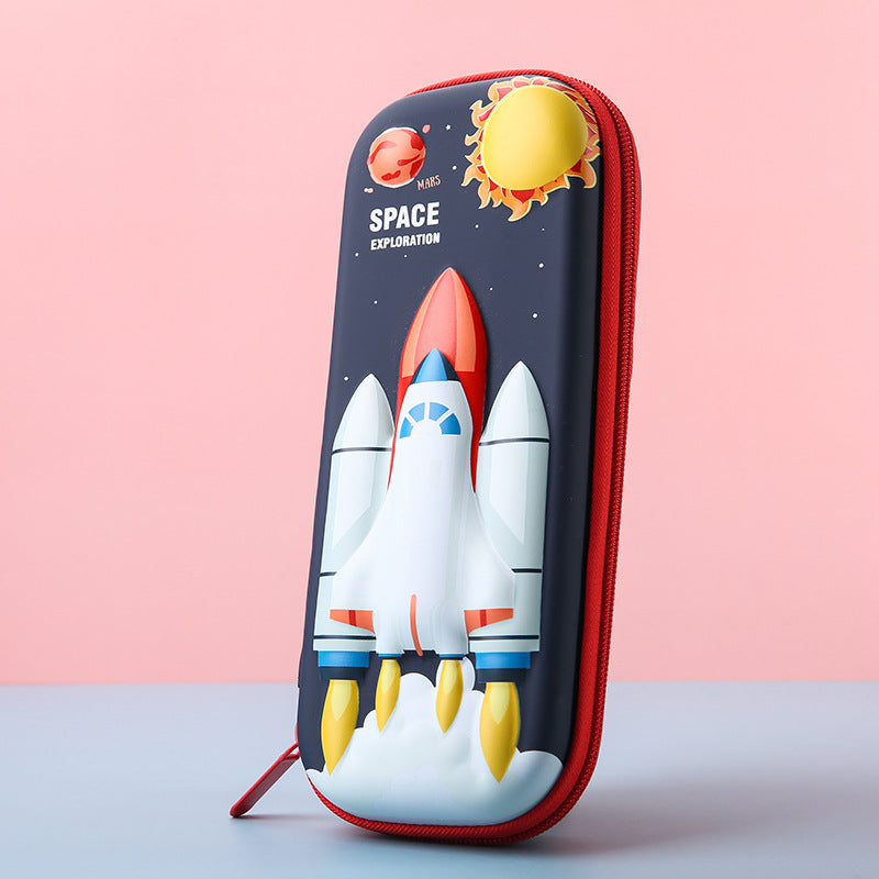 3D Cartoon Primary School Student Storage Pencil Bag