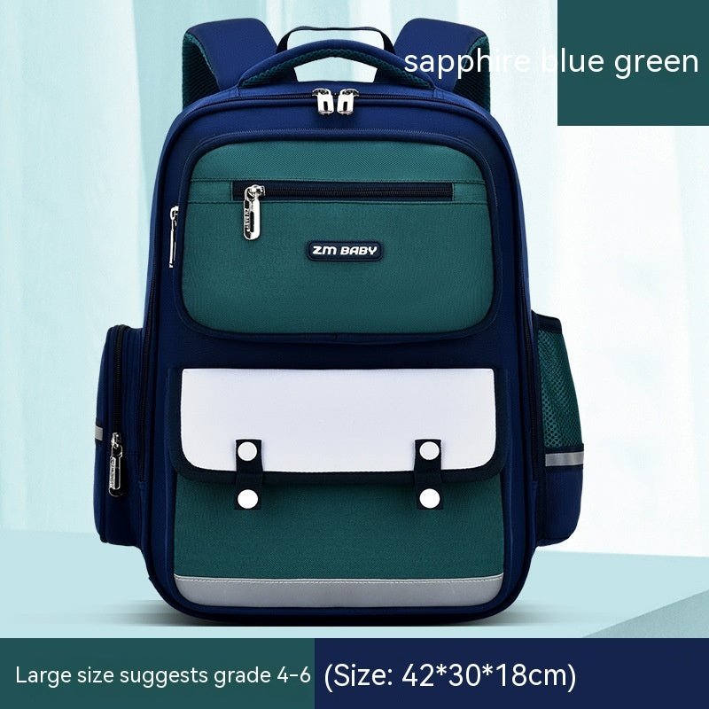 Primary School Student Schoolbag Male Grade 1-3-6 Portable Burden Alleviation Large Capacity Children's Schoolbag Backpack Store Hive UNIjuntos