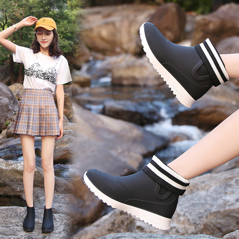 Women's Home Fashion Simple Rain Boots