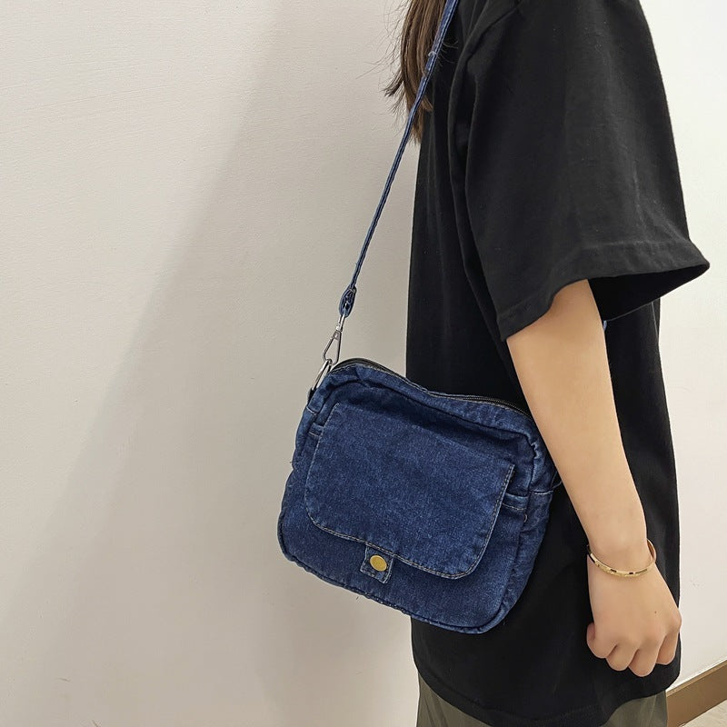 Fashion Personality Girl Denim Small Square Bag